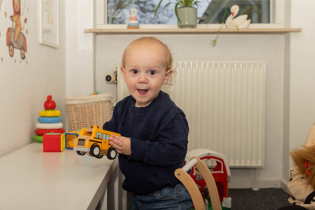 Glad barn i privat børnepasning hos Krista Sønderup